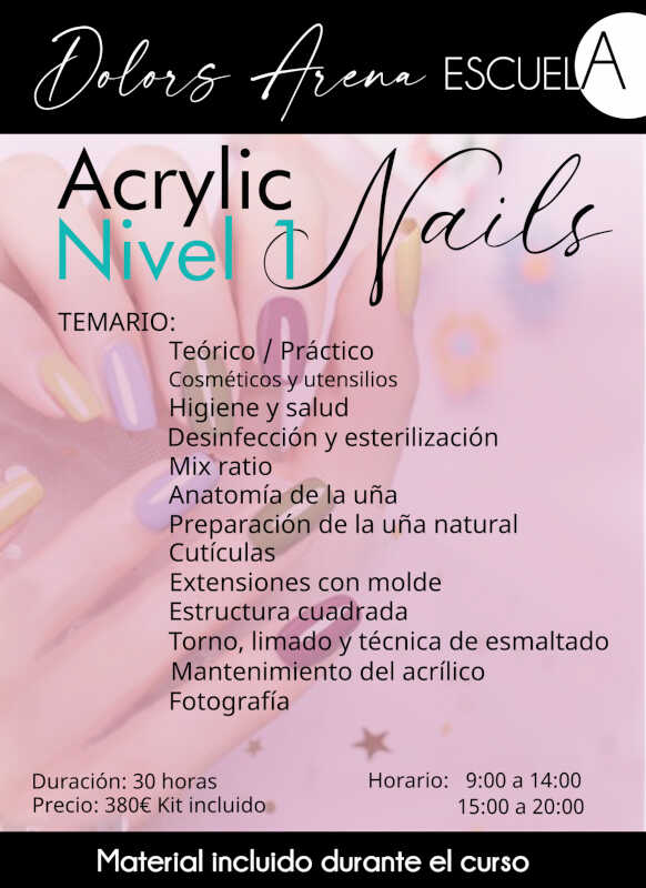 Curso Acrylic Nails Nivel 1